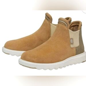 Hey Dude Branson Suede Boot (Tan) Women's Shoes 7 M